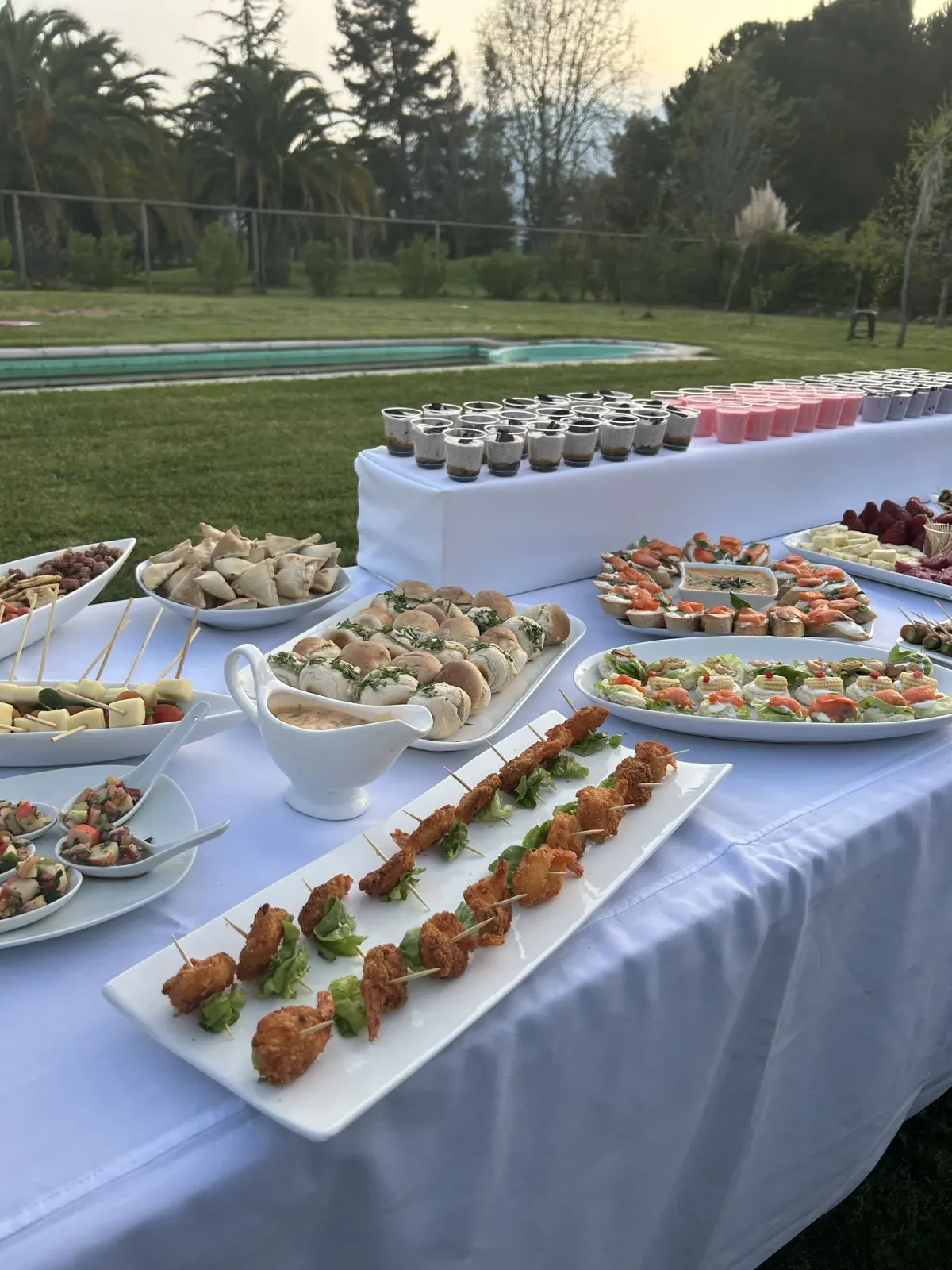 Cóctel al aire libre