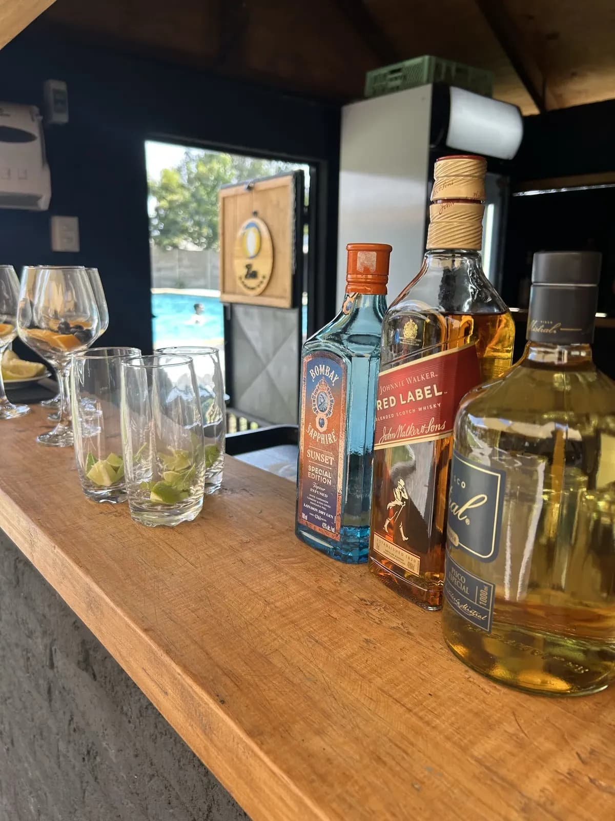 Barra de licores premium