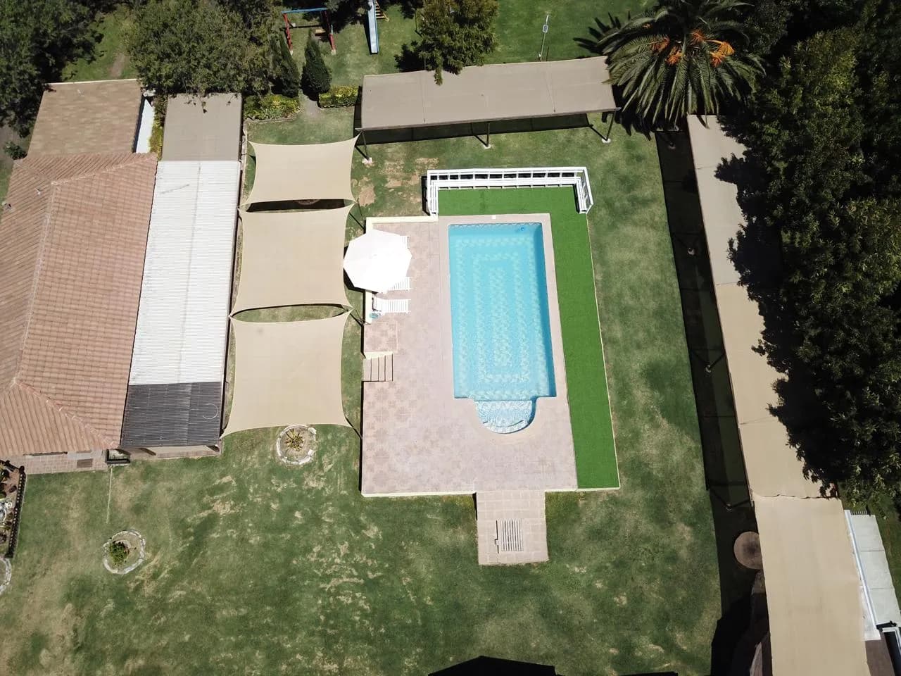 Vista aérea de la parcela